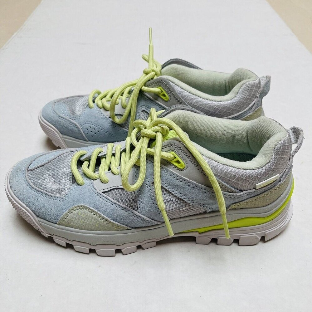 Vans Unisex Chunky Trail Shoes Blue Lime Mens 7 Womens 8.5 Ultra Cush Sneakers